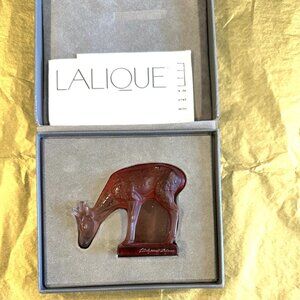 Vintage NIB Lalique Deer
